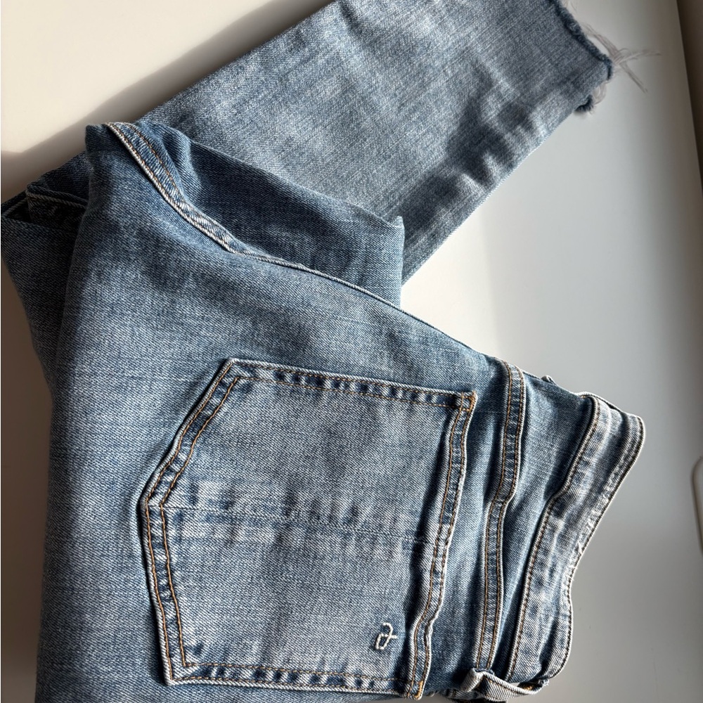 Rag & Bone Perfectly Distressed Blue Cropped Ankle Jeans 26 - Picture 2 of 7